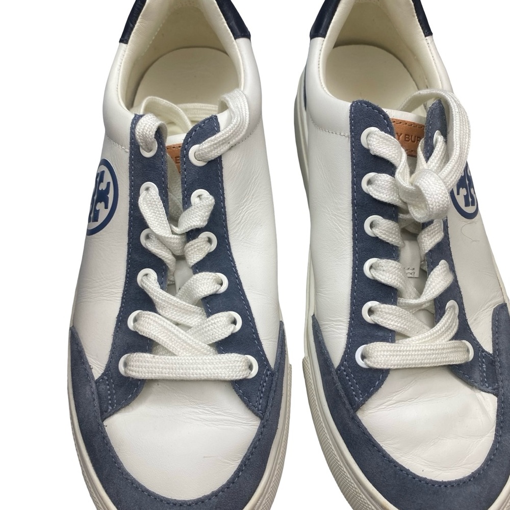 Tory Burch Women's Blue and White Sneakers - Picture 9 of 11